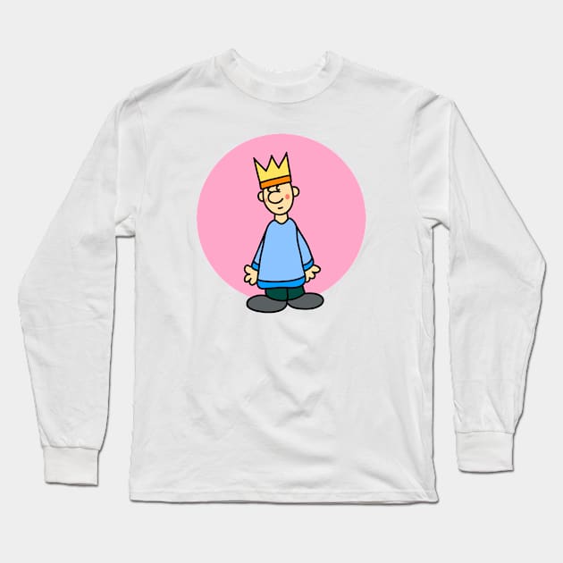 King for a Day Long Sleeve T-Shirt by schlag.art